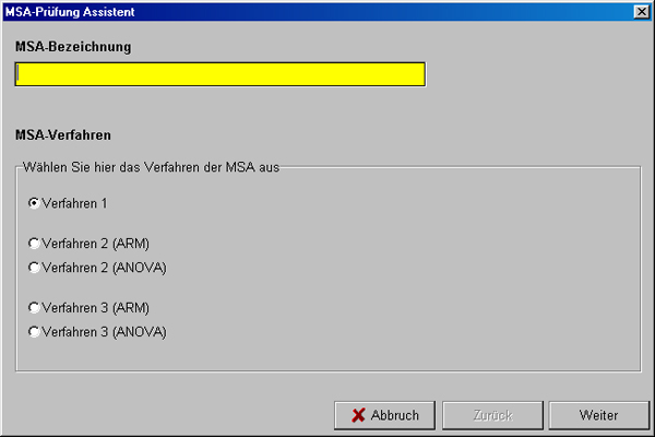 MSA-Verfahren
